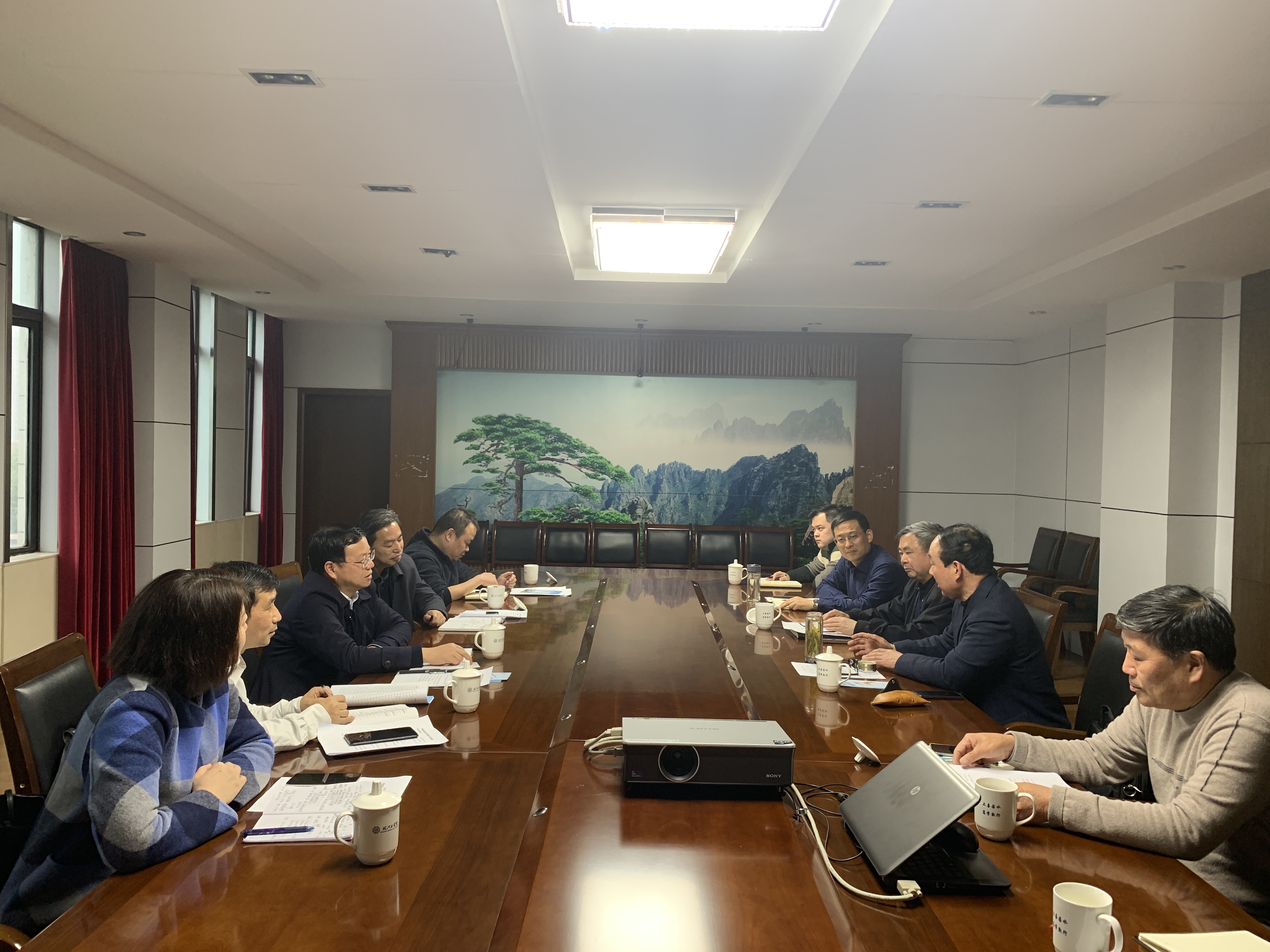 马鞍山市人力资源和社会保障局领导来贝博官网指导工作