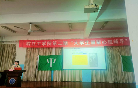 BB贝博艾弗森官方网站第二期“大学生朋辈心理辅导” 专题培训 第五讲顺利举行